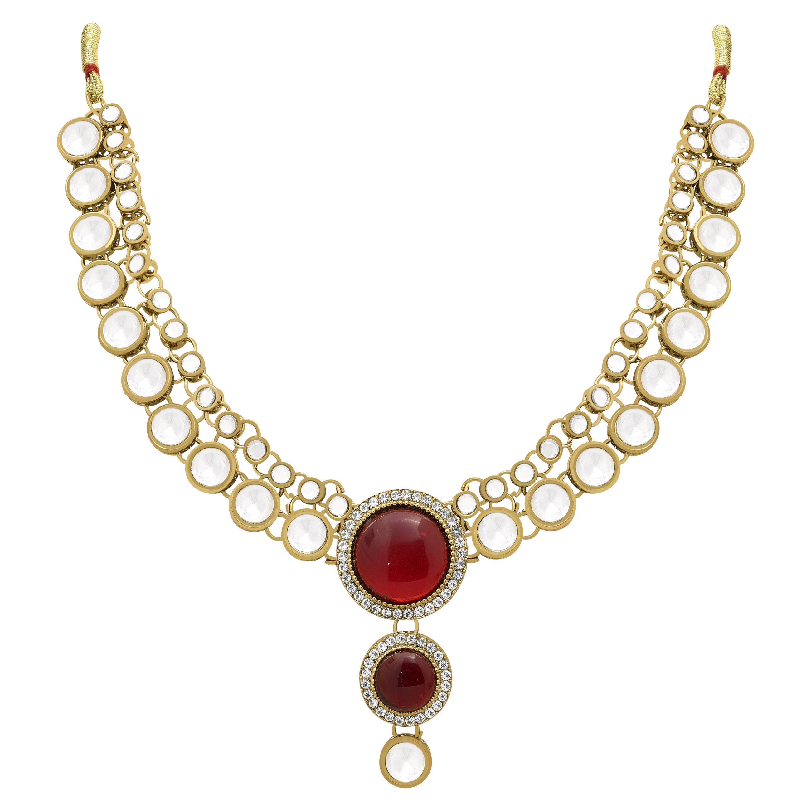 Double Delight Kundan choker Necklace set.