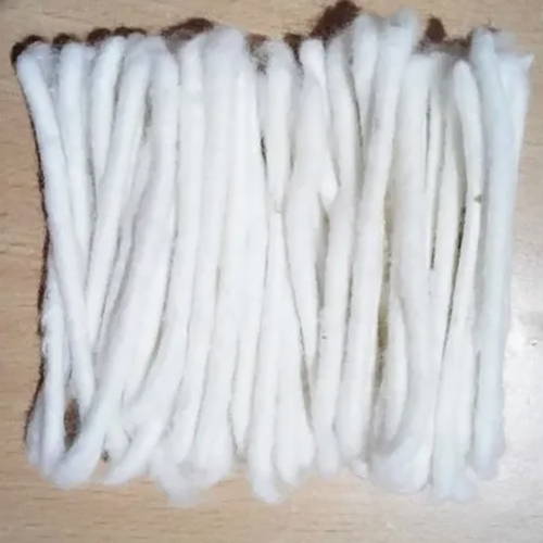 3 Inch Handmade Long Cotton Wick - Cotton Material, 3 Inches in Length, Pure White Color | Eco-Friendly, Lightweight Design for Religious Practices