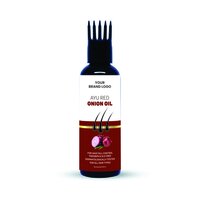Red Onion Hair Oil - Enriched With Onion Till & Multani Bhirngraj | Nourishing, Strengthening, Promotes Hair Growth