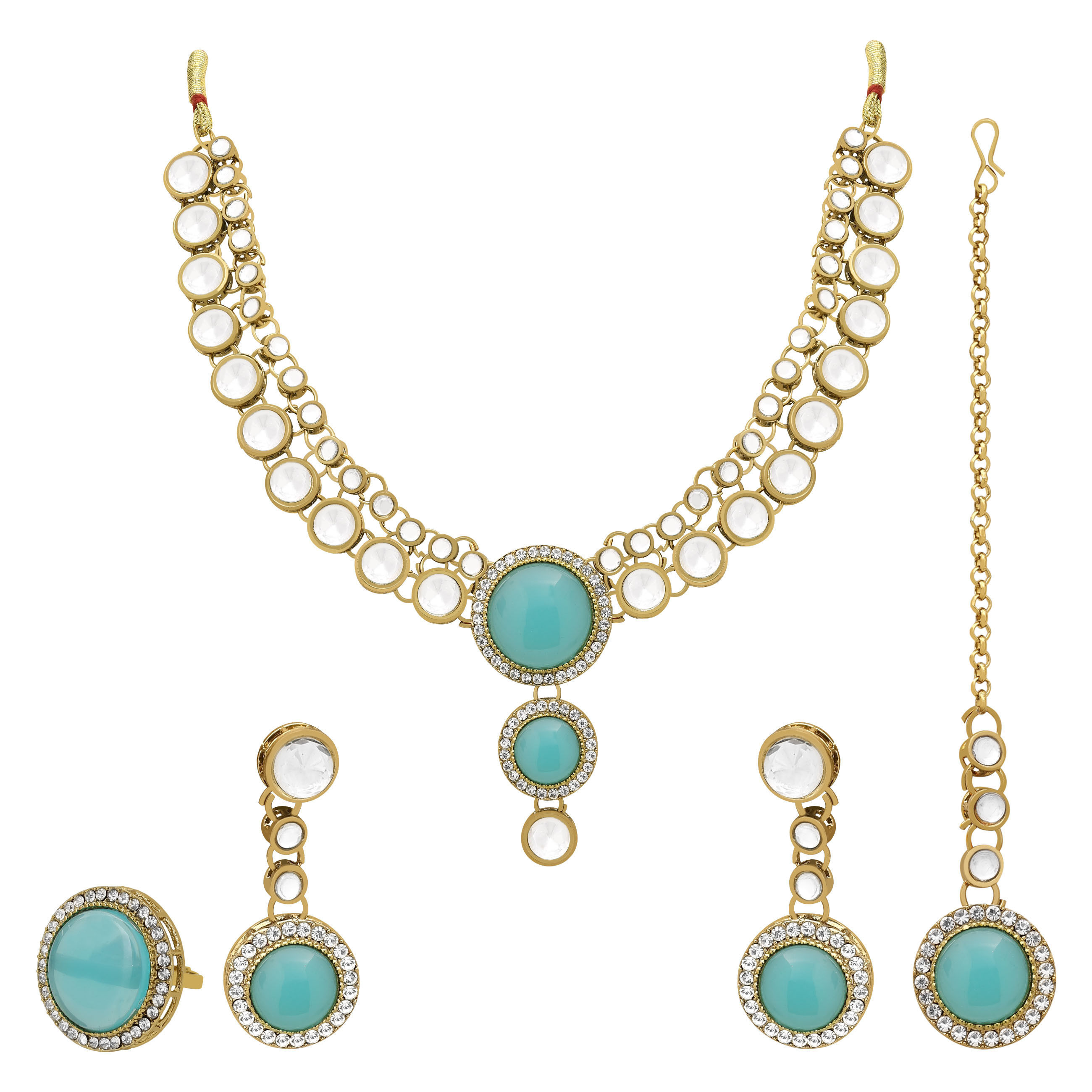 Double Delight Kundan choker Necklace set....