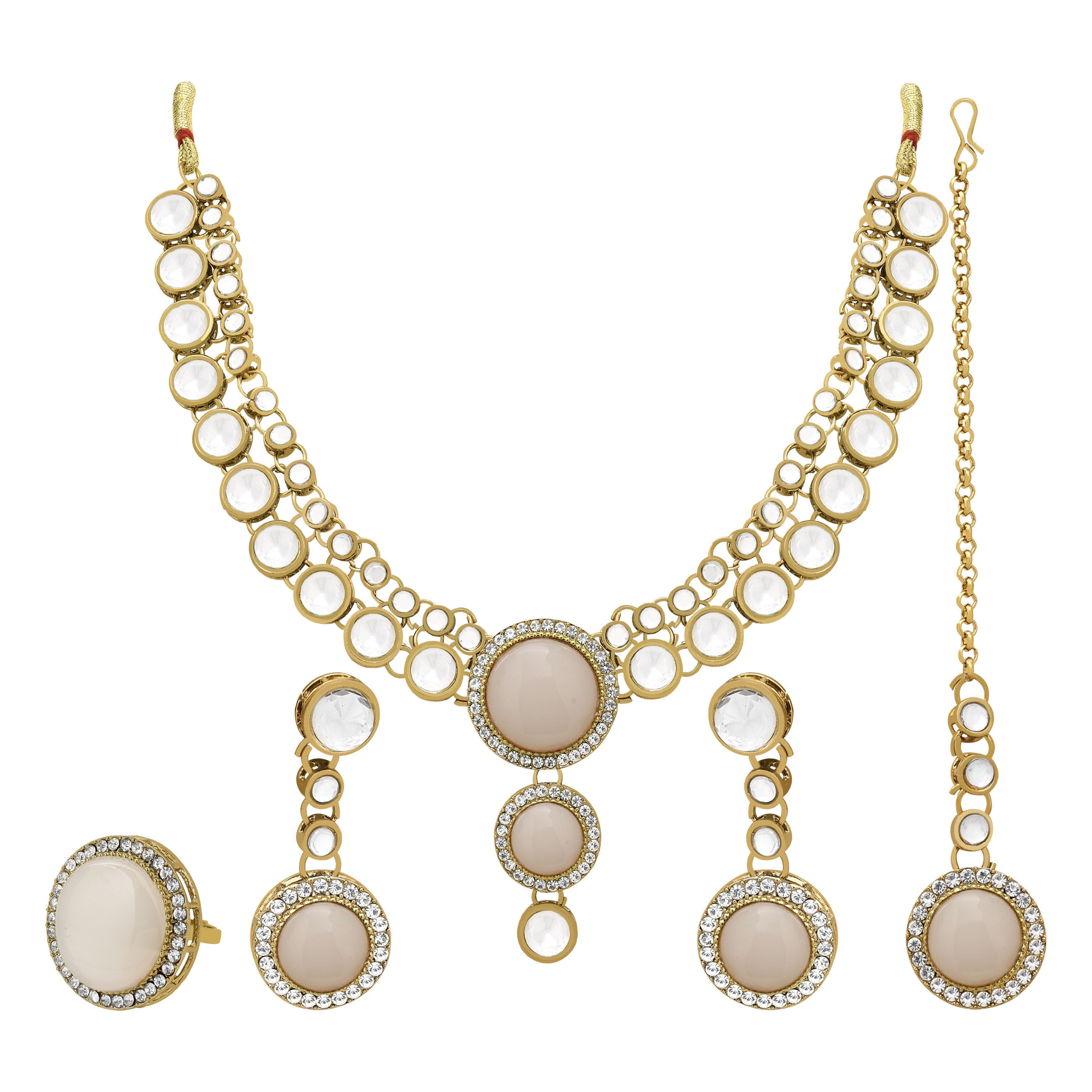 Double Delight Kundan choker Necklace set.....