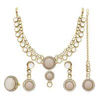 Double Delight Kundan choker Necklace set.....