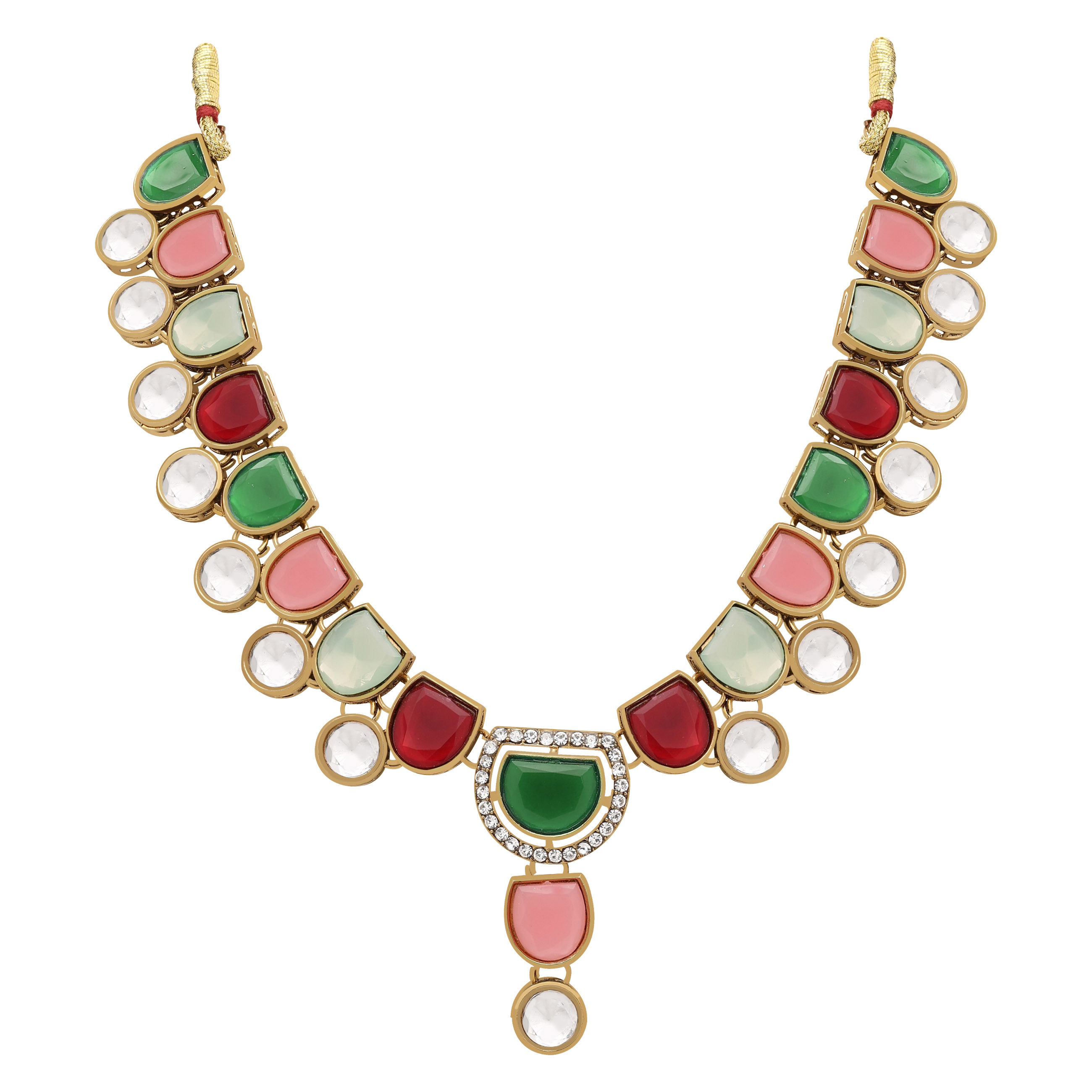 Timeless Beauty Kundan Choker Necklace Set.