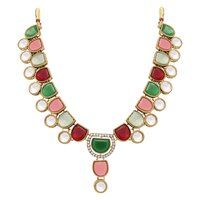 Timeless Beauty Kundan Choker Necklace Set.