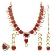 Timeless Beauty Kundan Choker Necklace Set..