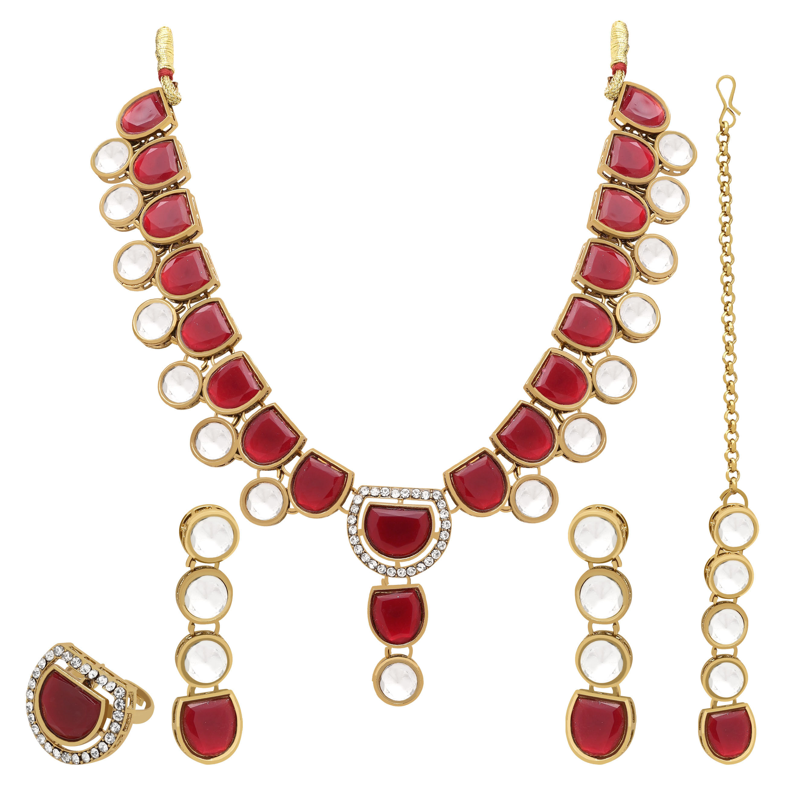 Timeless Beauty Kundan Choker Necklace Set..