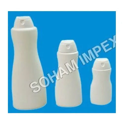 White Hdpe Shampoo Bottle - Shape: Round