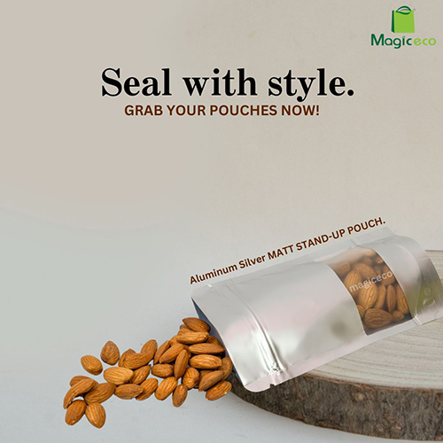 Aluminium Silver Matt Stand-Up Pouch