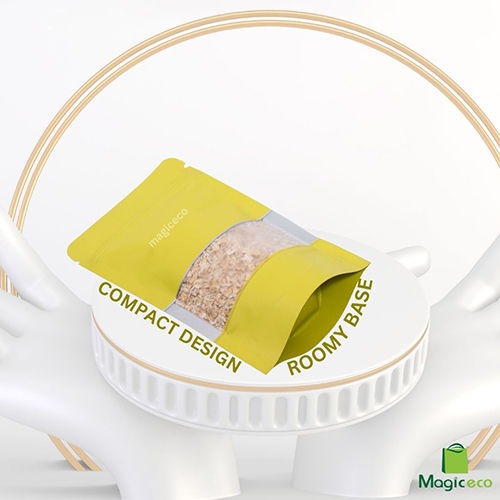 Compact Design Roomy Base Pouch - Color: Yellow