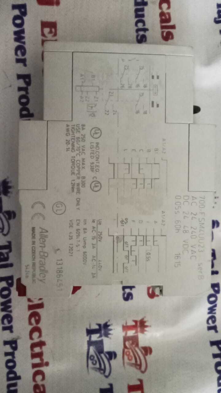 ALLEN BRADLEY 700-FSM4UU23 TIMING RELAY