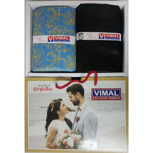 Pant Shirt Combo Pack - Polyester Viscose, Printed Pattern | Lightweight, Washable, Ideal for Corporate Gifting and Wedding Purposes