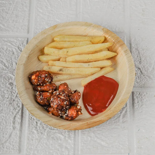 7 Inch Areca Leaf Round Plate