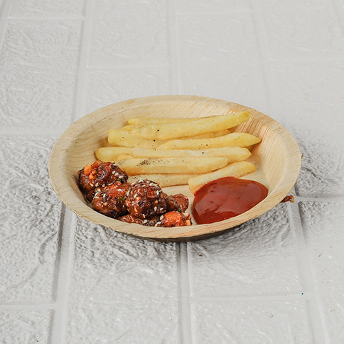 7 Inch Areca Leaf Round Plate