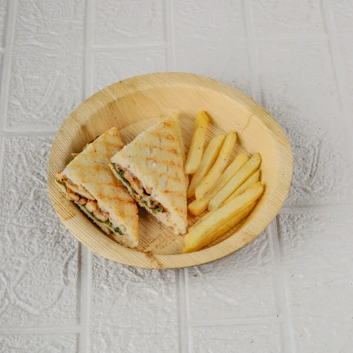 8 Inch Areca Leaf Round Plate