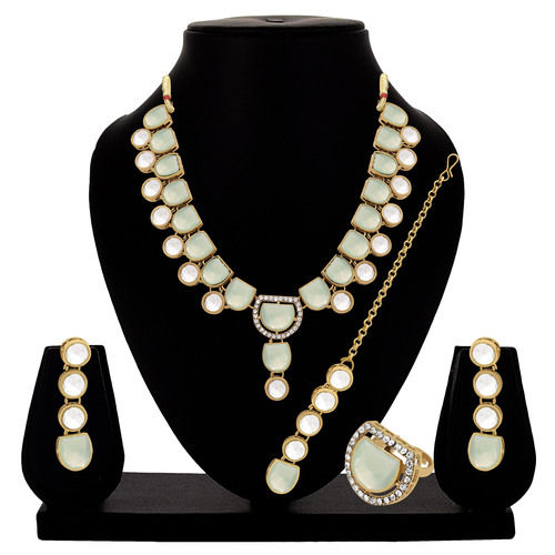 Timeless Beauty Kundan Choker Necklace Set...