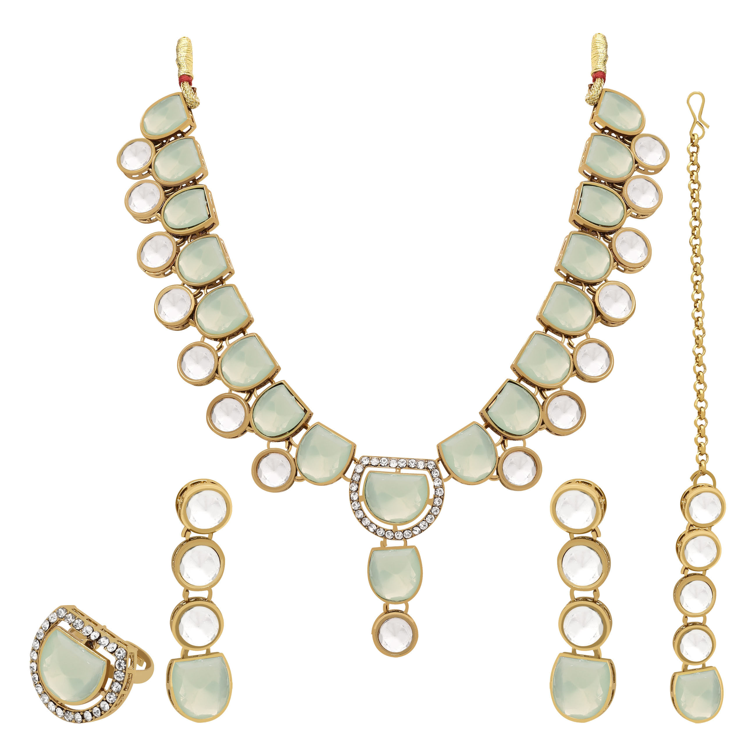 Timeless Beauty Kundan Choker Necklace Set...