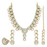 Timeless Beauty Kundan Choker Necklace Set...