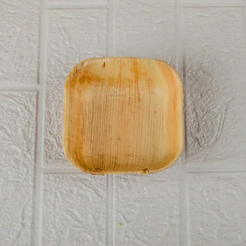 5 Inch Areca Leaf Square Bowl