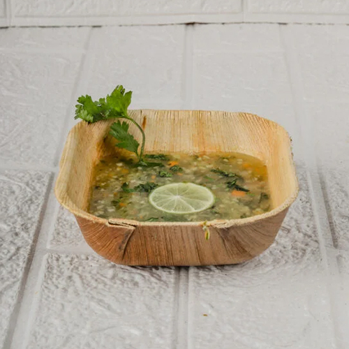 5 Inch Areca Leaf Square Bowl