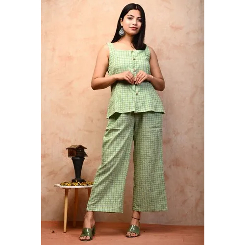 Ladies Exclusive Designer Western Dress - Color: Green