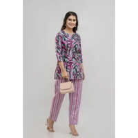 Ladies Pajama Set - Color: Multicolour