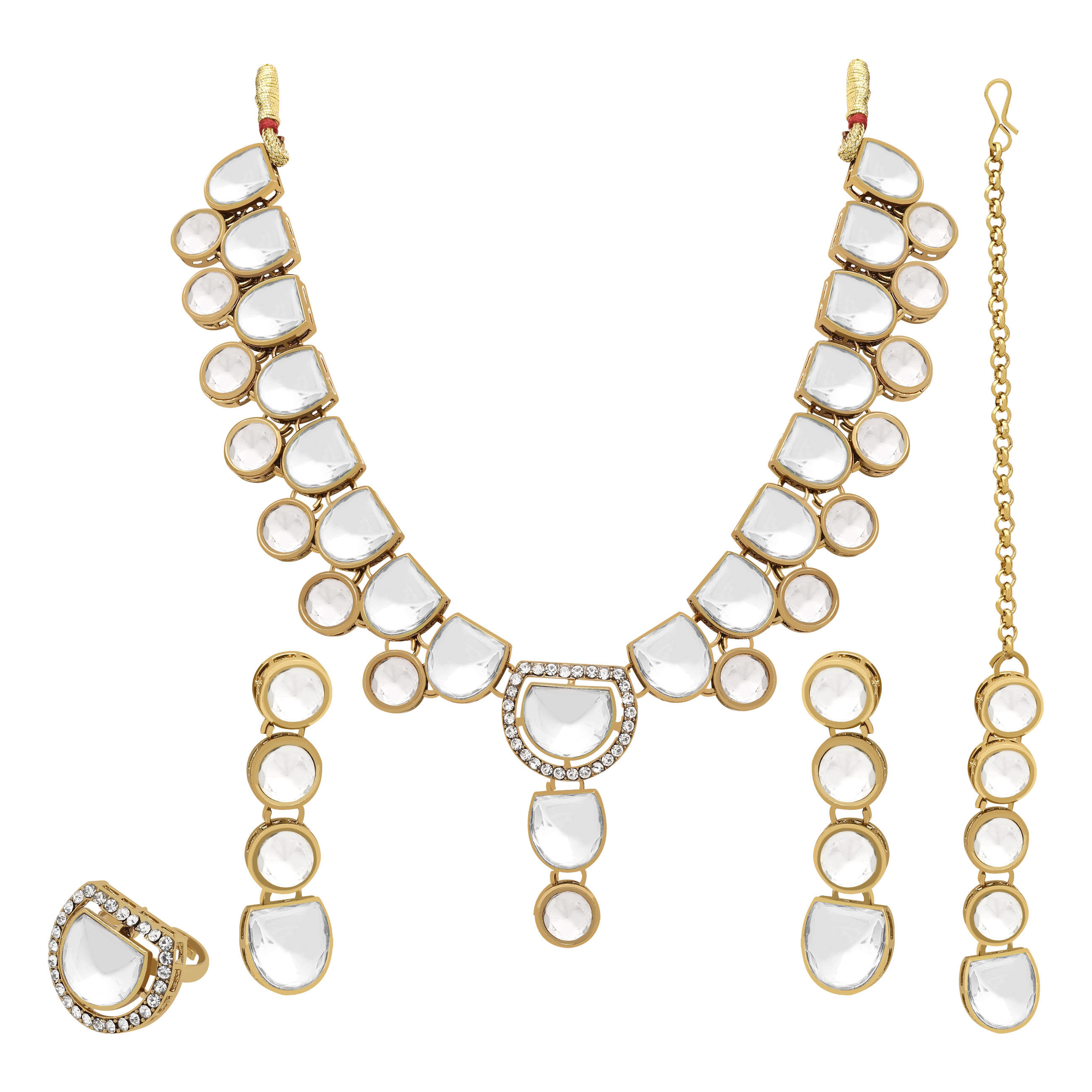 Timeless Beauty Kundan Choker Necklace Set.....