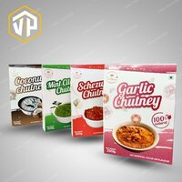 Customized Chutney Packaging Boxes Manufacturer - Paper, Customized Size, Glossy Finish | Eco-friendly Materials, Secure Partitions, Magnetic Closure, Custom Branding Options, Vibrant Graphics