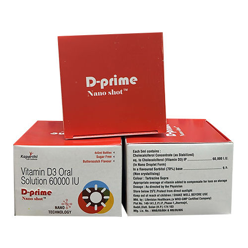 Vitamin D3 Oral Solution 60000Iu - Drug Type: General Medicines