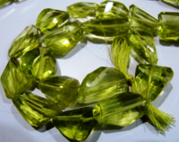 Natural Lemon Quartz Tumbled Shape Faceted 11 To 25mm 10 Loose Beads