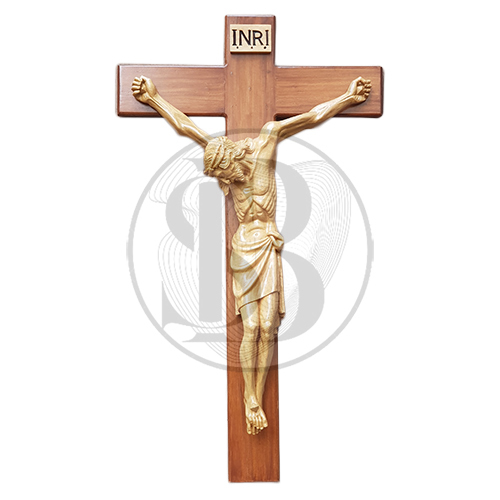 Unique Wooden And Fiber Jesus Statue