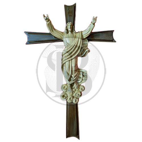 Wooden And Fiber Jesus Statue
