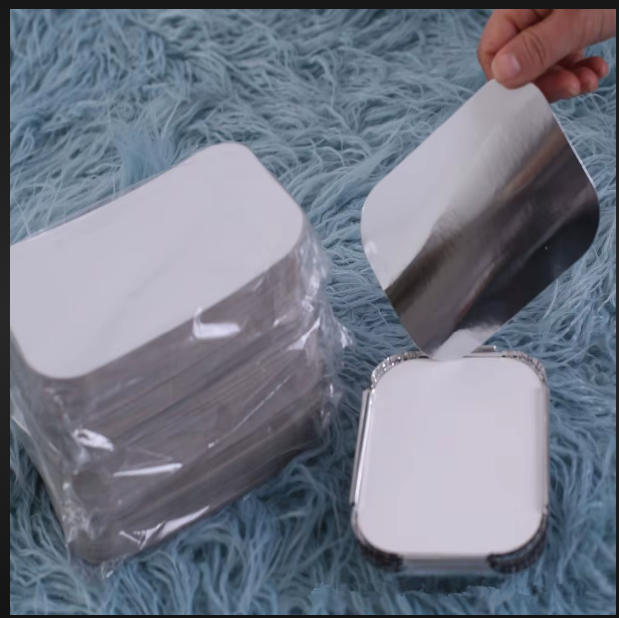 Paper lid aluminum foil container 250 ml