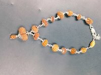 1 To 14 Mukhi Indonesia Rudraksh Silver Bracelet