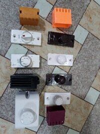 Ceiling Fan Regulator - Abs Material , Air Cooling Fan - White & Brown Colors, Electric Powered , Non Remote Operated