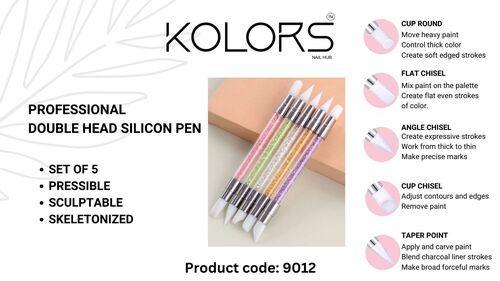 double head silicon pen nail art tool