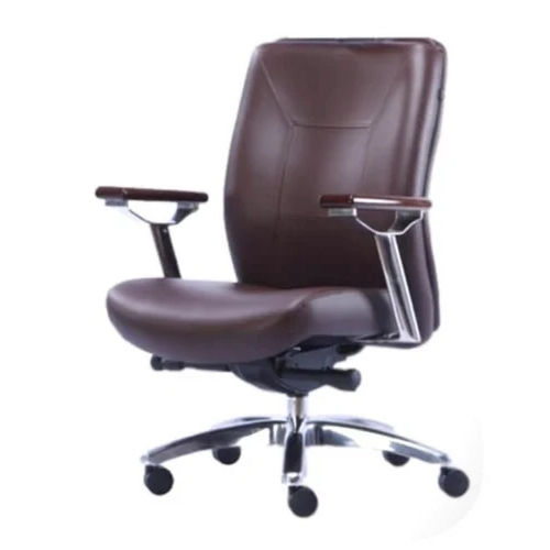 Medium Back Leather Chair