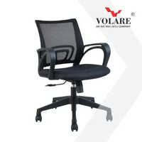 Revolving Mesh Executive Chair - Stainless Steel, Polished Finish | Modern Design, 360-degree Movement, Durable Mesh Backrest