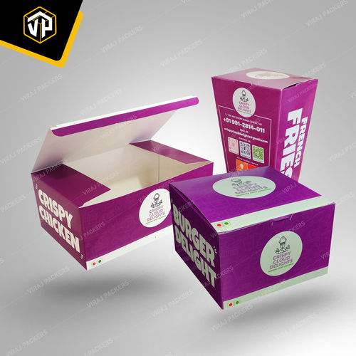 Chicken / Fries / Burger Packaging Boxes Manufacturer