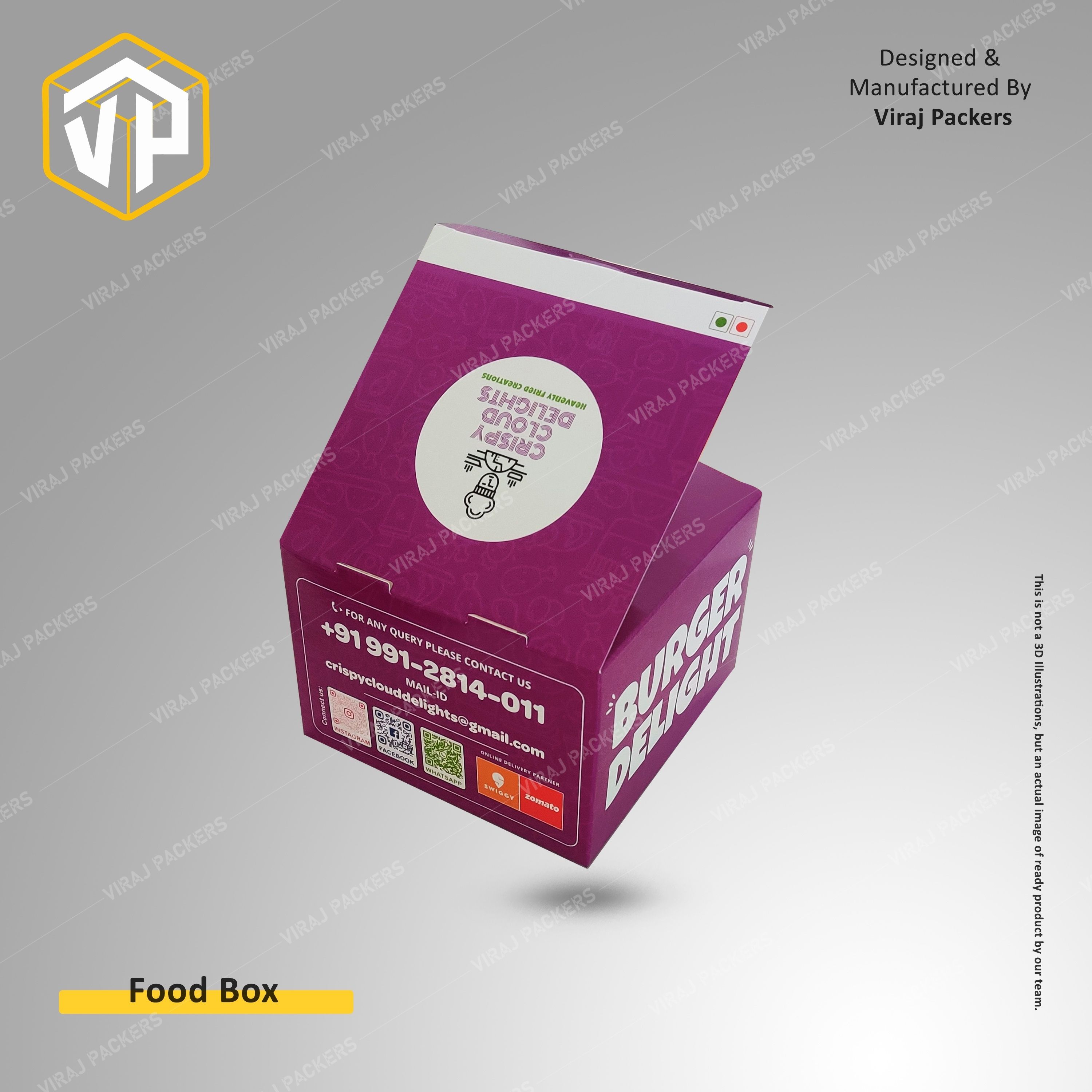 Chicken / Fries / Burger Packaging Boxes Manufacturer