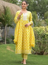 Kurta Pant Set - Color: Yellow