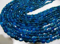 Natural Neon Apatite Oval Faceted 4x6mm Sold Per Strands 13 inches Long