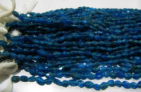 Natural Neon Apatite Oval Faceted 4x6mm Sold Per Strands 13 inches Long