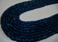 Natural Neon Apatite Rondelle Faceted 4-5mm Beads Strand 13 inches long