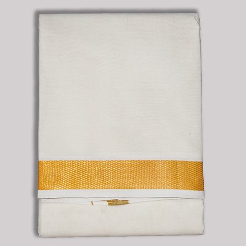60K Gold Jari Readymade Border Dhoti