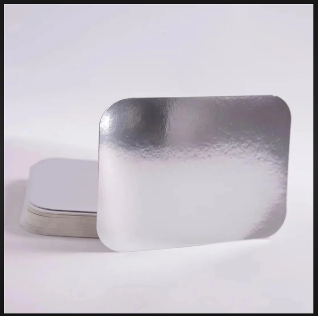 Paper lid for aluminum container 750 ml