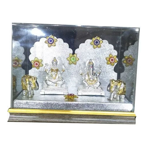 Laxmi Ganesh Silver Plated Gift Set