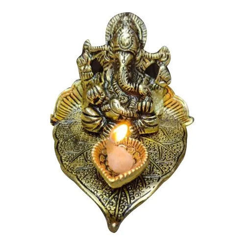 Brass Ganesha Diya