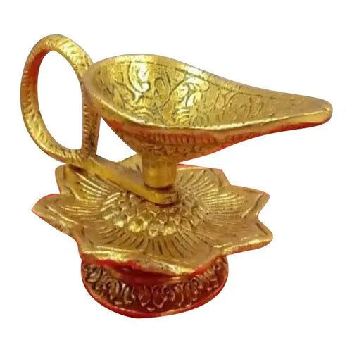 Brass Engraved Diya