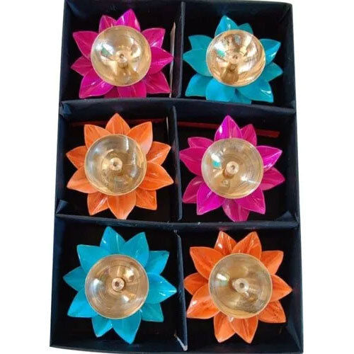 Brass Diya Set