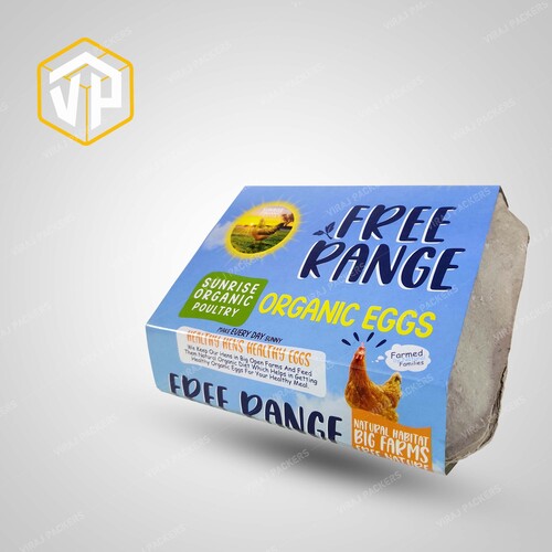 Egg Tray Printed Label Packing Design
